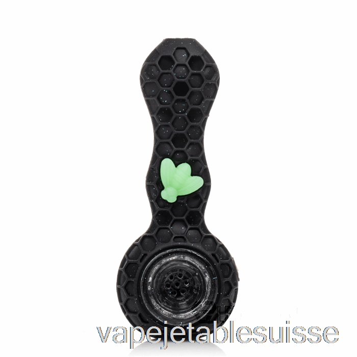 Vape Suisse Stratus Bee Cuillère En Silicone Brillant Panthère (glitter Black / Uv Green Bee)